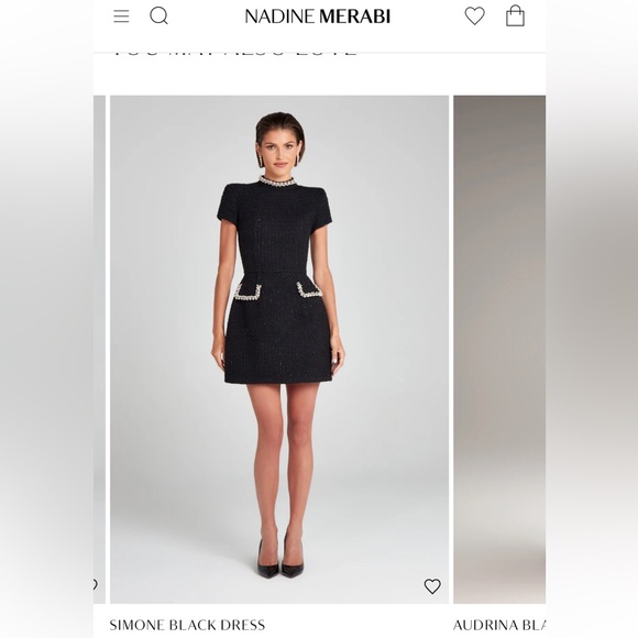 Elegant Black Skirt with Pearl Accents - Picture 14 of 14